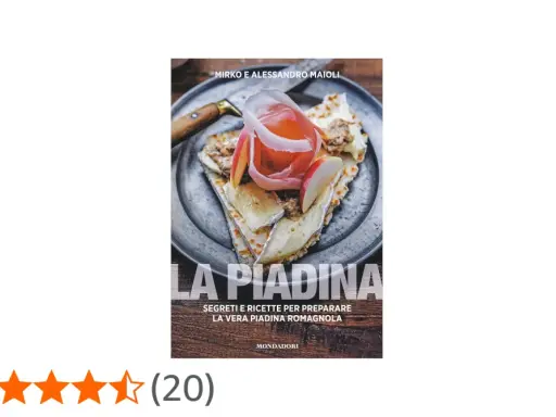 Copertina del libro "La Piadina" con ricette romagnole. Perfetta per chi ama la piadineria Misano.